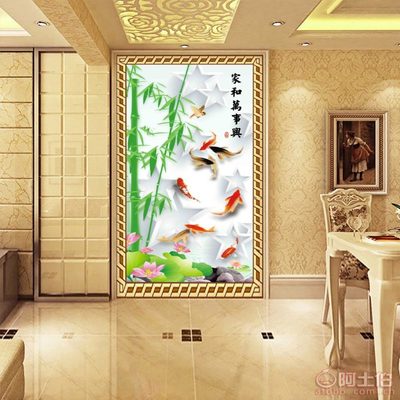 以自然之韵，装点生活之美——帝尚JM-663大型3D无缝壁画，为家居注入艺术灵魂